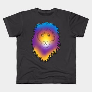 Colorful Lion Portrait Kids T-Shirt